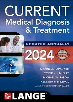 CURRENT Medical Diagnosis and Treatment 2024 63rd 9781265556037 Front Cover