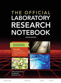 Official Laboratory Research Notebook (100 Duplicate Sets) 2nd 9781284029581 Front Cover