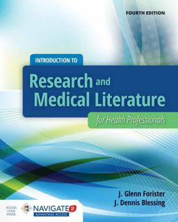 Introduction to Research and Medical Literature for Health Professionals 4th 9781284034646 Front Cover