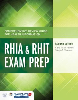 Comprehensive Review Guide for Health Information RHIA and RHIT Exam Prep 2nd 9781284045321 Front Cover