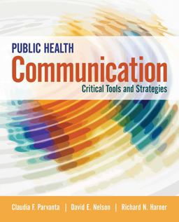 Public Health Communication Critical Tools and Strategies  9781284065947 Front Cover