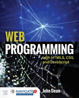 Web Programming with HTML5, CSS, and Javascript  9781284091793 Front Cover