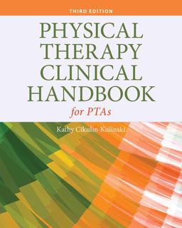 Physical Therapy Clinical Handbook for Ptas 3rd 9781284105568 Front Cover