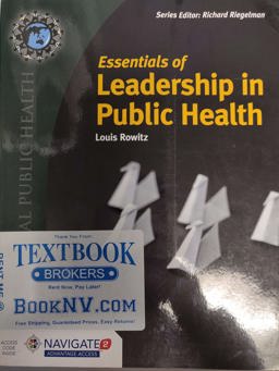 Essentials of Leadership in Public Health  9781284123715 Front Cover