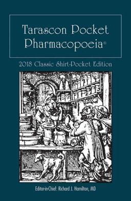 Tarascon Pocket Pharmacopoeia 2018 Classic Shirt-Pocket Edition 32nd 9781284142594 Front Cover