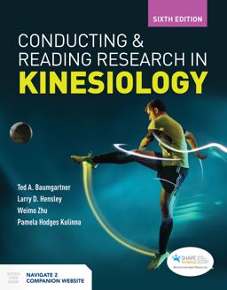 Conducting and Reading Research in Kinesiology 6th 9781284157536 Front Cover