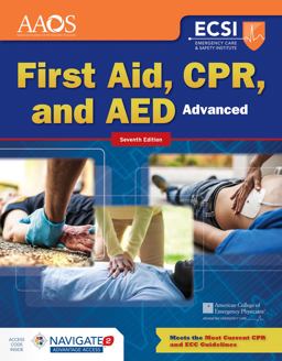 Advanced First Aid, CPR, and AED 7th 9781284162776 Front Cover