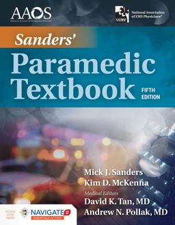 Sanders' Paramedic Textbook Includes Navigate 2 Essentials Access 5th 9781284166095 Front Cover