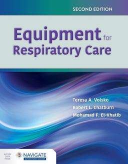 Equipment for Respiratory Care 2nd 9781284196221 Front Cover