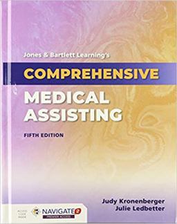 Jones and Bartlett Learning's Comprehensive Medical Assisting 5th 9781284208832 Front Cover