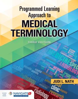 Programmed Learning Approach to Medical Terminology 3rd 9781284209129 Front Cover
