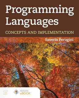 Programming Languages: Concepts and Implementation  9781284222722 Front Cover