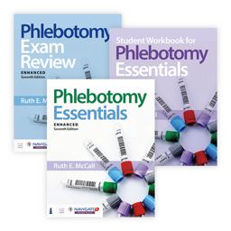 Bundle: Phlebotomy Essentials + Student Workbook + Exam Review with Navigate 2 Premier Access 7th 9781284224474 Front Cover