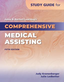 Study Guide for Jones and Bartlett Learning's Comprehensive Medical Assisting 5th 9781284618730 Front Cover