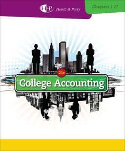 College Accounting, Chapters 1-27