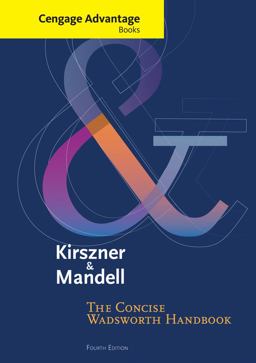 Concise Wadsworth Handbook, Untabbed Version 4th 9781285074504 Front Cover