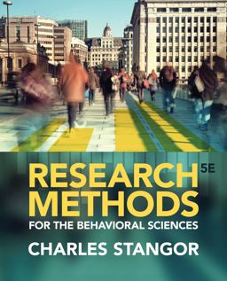 Research Methods for the Behavioral Sciences:  9781285077024 Front Cover