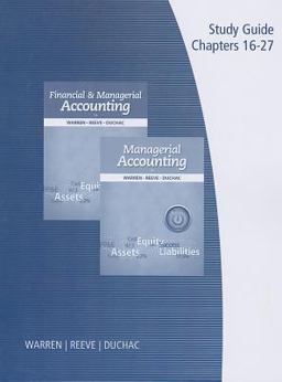 Financial and Managerial Accounting - Managerial Accounting Financial and Managerial Accounting - Managerial Accounting