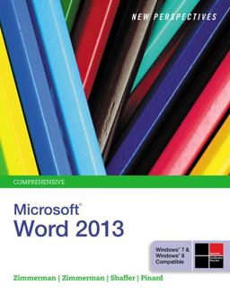 Microsoftï¿½ Word 2013  9781285091112 Front Cover