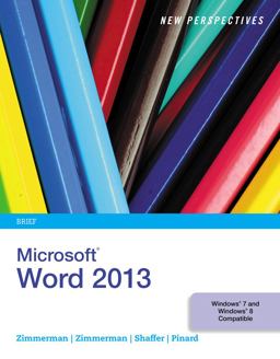 New Perspectives on Microsoft Word 2013, Brief