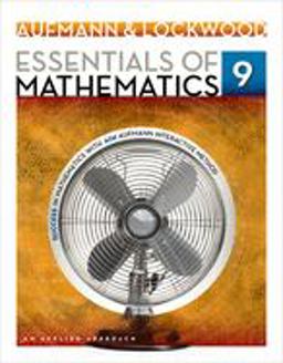 Student Solutions Manual for Aufmann/Lockwood's Essentials of Mathematics: an Applied Approach, 9th