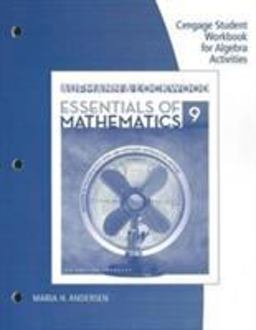 Student Workbook for Aufmann/Lockwoods Essentials of Mathematics: an Applied Approach, 9th