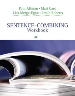 Sentence-Combining Workbook 4th 9781285177113 Front Cover