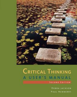 Critical Thinking A User's Manual 2nd 9781285196848 Front Cover