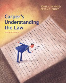 Carper's Understanding the Law: 7th 9781285428420 Front Cover