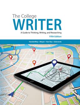 The College Writer: A Guide to Thinking, Writing, and Researching  9781285437958 Front Cover