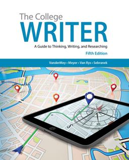 The College Writer: A Guide to Thinking, Writing, and Researching  9781285438016 Front Cover