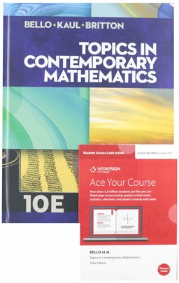 Bundle: Topics in Contemporary Mathematics, 10th + WebAssign with EBook LOE Printed Access Card for Single-Term Math and Science