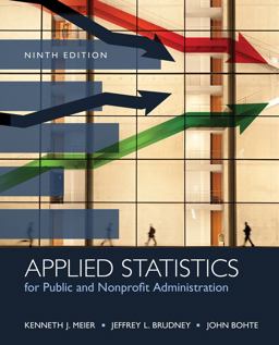 Applied Statistics for Public and Nonprofit Administration:  9781285737232 Front Cover