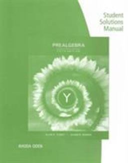 Student Solutions Manual for Tussy's Prealgebra, 5th