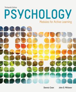 Cengage Advantage Books: Psychology Modules for Active Learning 13th 9781285745541 Front Cover
