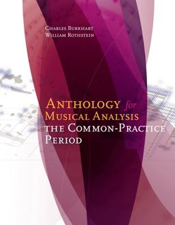 Anthology for Musical Analysis The Common-Practice Period 7th 9781285778389 Front Cover