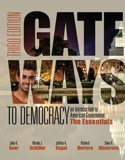 Gateways to Democracy + Mindtap Political Science Access Card: An Introduction to American Government: the Essentials  9781285852911 Front Cover