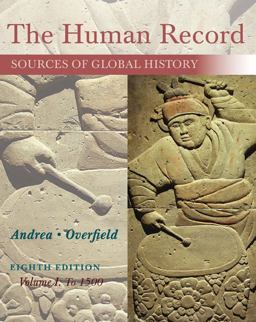 The Human Record: Sources of Global History: to 1500  9781285870236 Front Cover