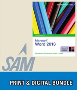 Bundle: New Perspectives on Microsoft Word 2013, Comprehensive + SAM 2013 Assessment, Training and Projects with MindTap Reader Printed Access Card