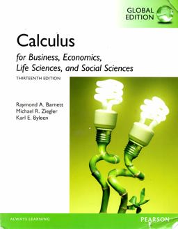 Calculus for Business, Economics, Life Sciences and Social Sciences, Global Edition