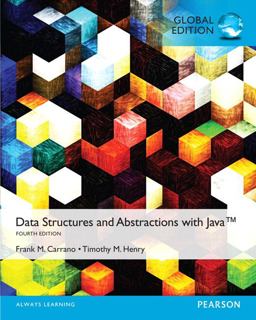 Data Structures and Abstractions with Java, Global Edition 4th 9781292077185 Front Cover
