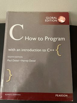 C How to Program, Global Edition