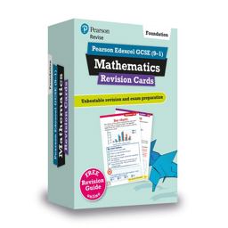 Pearson REVISE Edexcel GCSE Maths Foundation Revision Cards (with Free Online Revision Guide) - 2023 and 2024 Exams