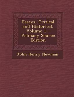 Essays, Critical and Historical, Volume 1 - Primary Source Edition