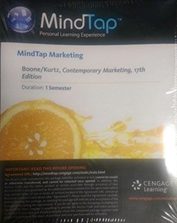MindTap Marketing, 1 Term (6 Months) Printed Access Card for Boone/Kurtz's Contemporary Marketing, 17th