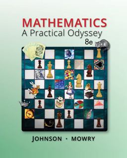 Mathematics: A Practical Odyssey  9781305104174 Front Cover