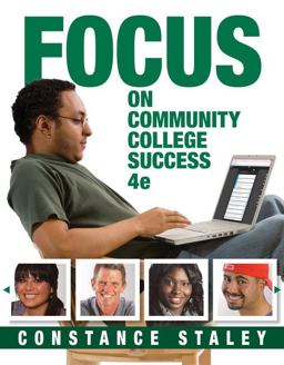 FOCUS on Community College Success 4th 9781305109575 Front Cover