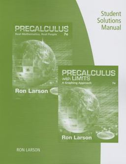 Student Solutions Manual for Larson's Precalculus: Real Mathematics, Real People, 7th