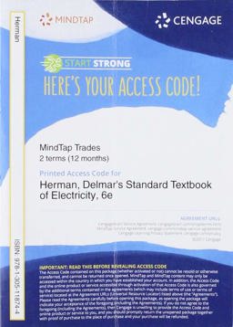 MindTap Electrical, 2 Terms (12 Months) Printed Access Card for Delmar's Standard Textbook of Electricity, 6th