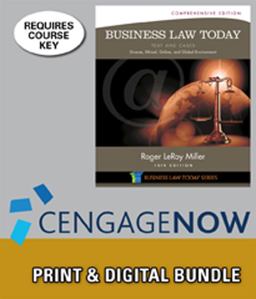Bundle: Business Law Today, Comprehensive, Loose-Leaf Version, 10th + CengageNOW(tm), 1 Term (6 Months) Printed Access Card